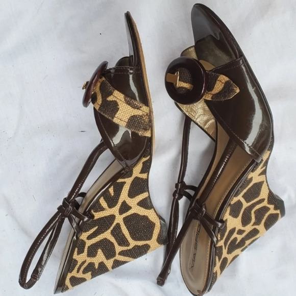 Via Spiga cheetah wedge sandals 10 - Picture 7 of 10